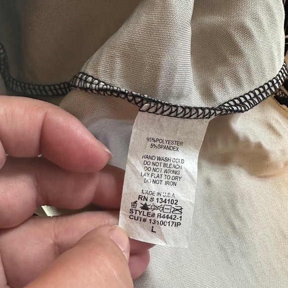 B Jewel Zip-Back Geometric Aztec Tribal Print Mini Skirt - L - Picture 4 of 7